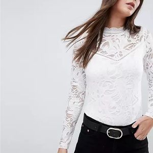 ASOS Vila Stretch Lace Top